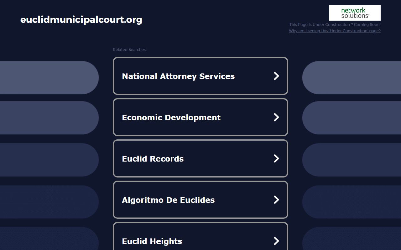Euclid Municipal Court online case search for Euclid DUI records