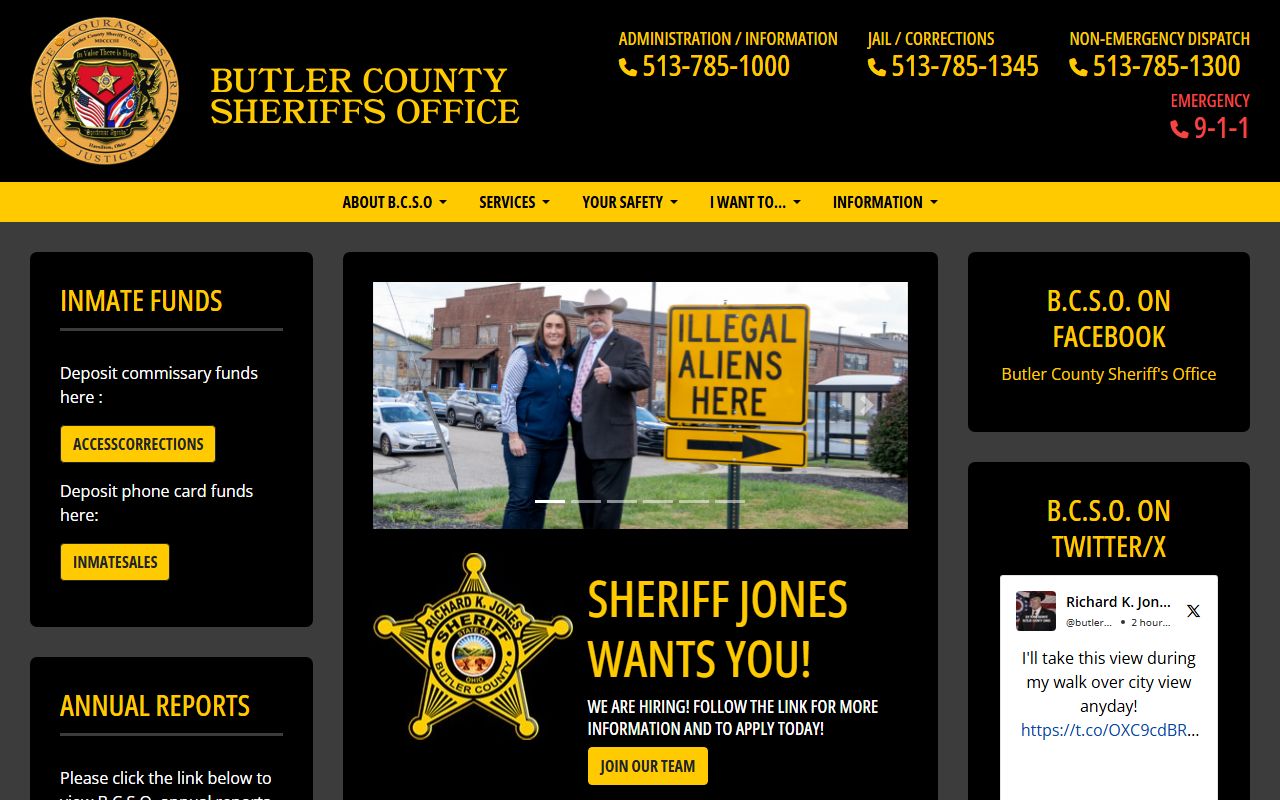 Butler County Sheriff's Office handling Hamilton DUI arrests