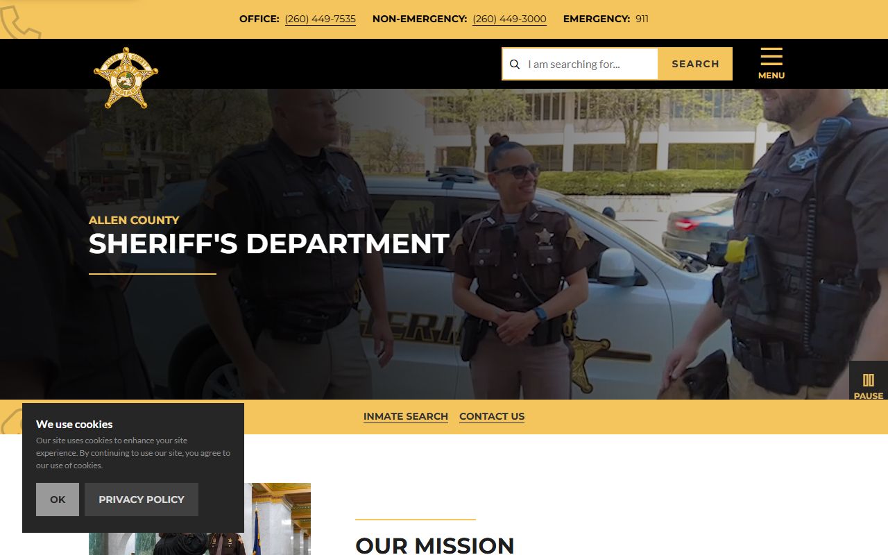 Allen County Sheriff's Office information for Lima DUI arrest records