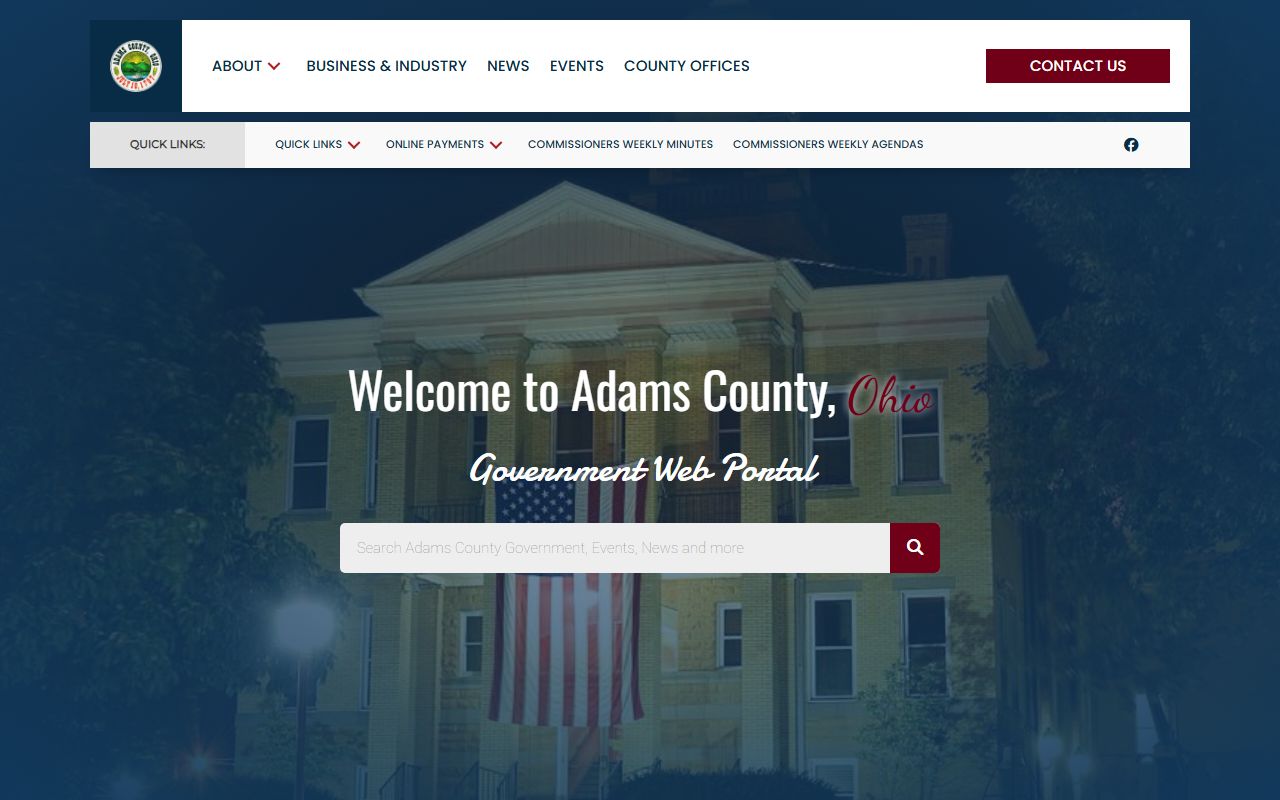 Adams County official website with links to DUI court records