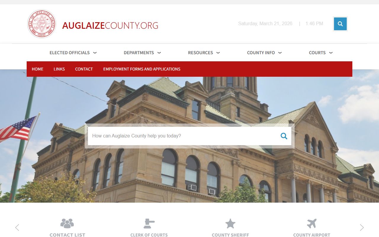 Auglaize County official website for DUI records access