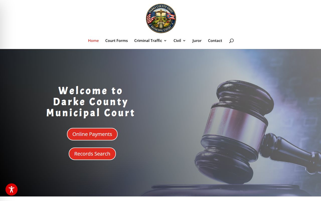 Darke County Clerk of Courts office for DUI records access