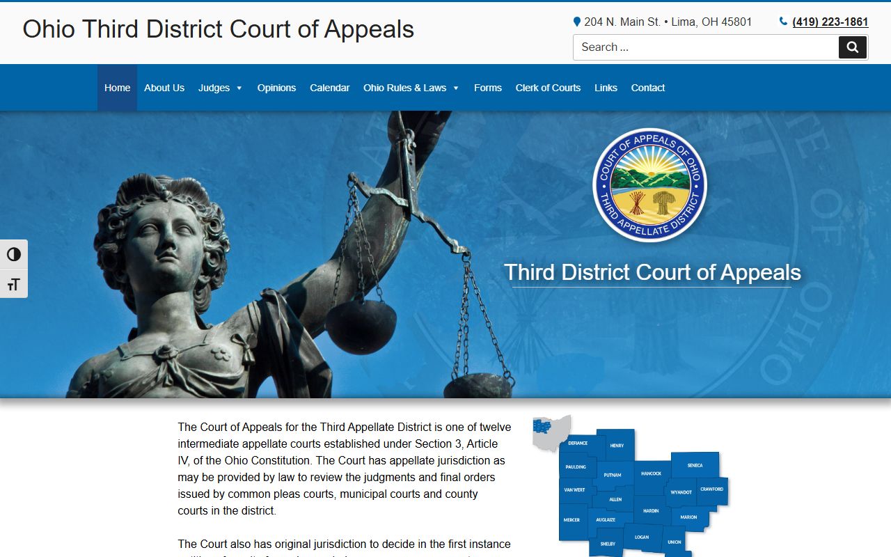 Third District Court of Appeals for Defiance County DUI appeals