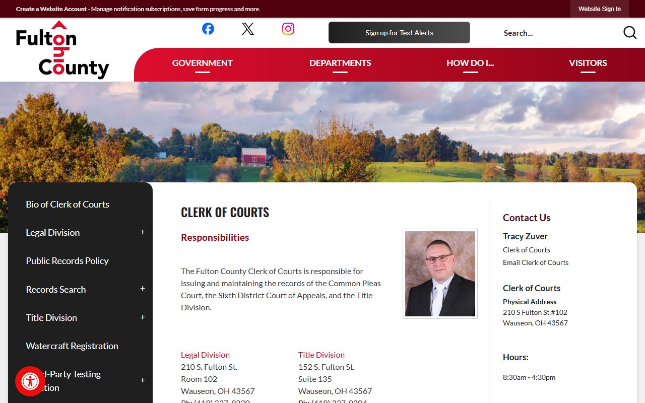 Fulton County Clerk of Courts website for DUI records access