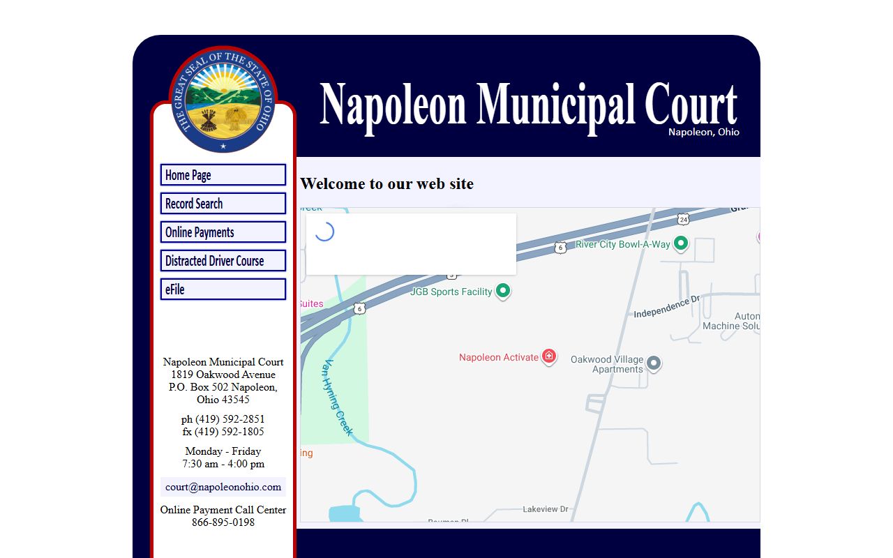 Napoleon Municipal Court handling Henry County DUI cases