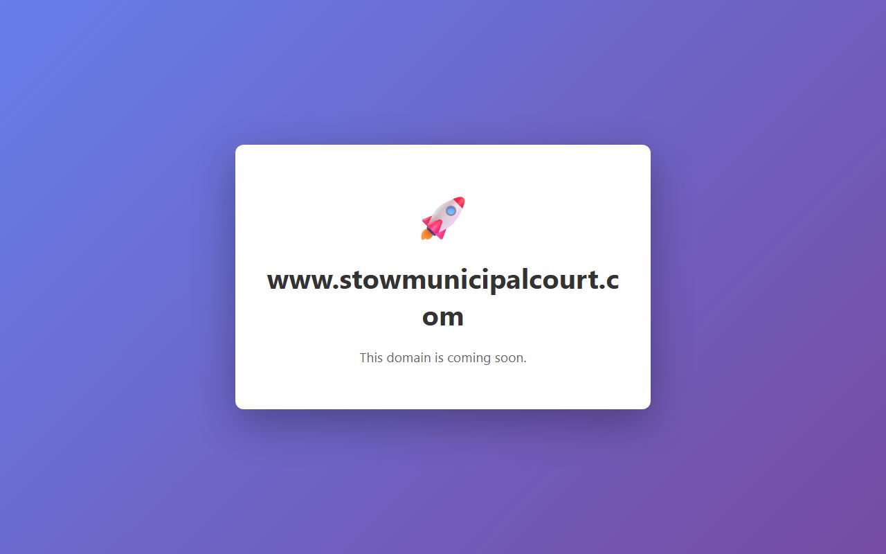 Stow Municipal Court for Summit County OVI records