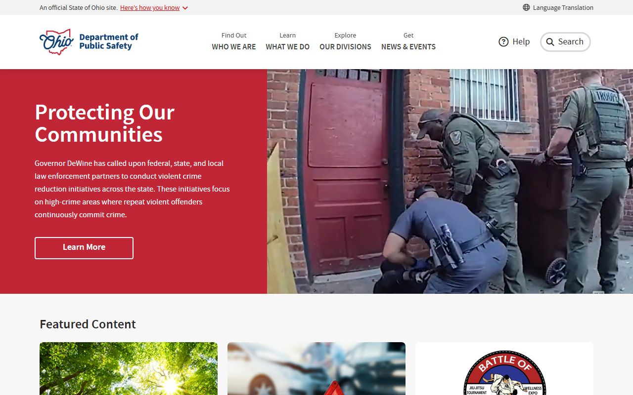 Ohio Department of Public Safety DUI enforcement and records