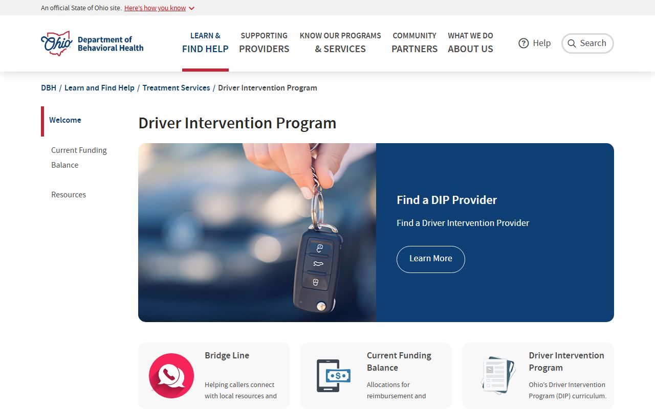 Ohio Driver Intervention Program for first-time DUI offenders